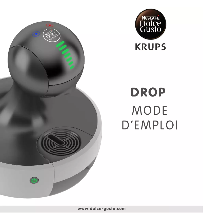 Página 1 del manual Manual de usuario Krups Nescafé Dolce Gusto Drop