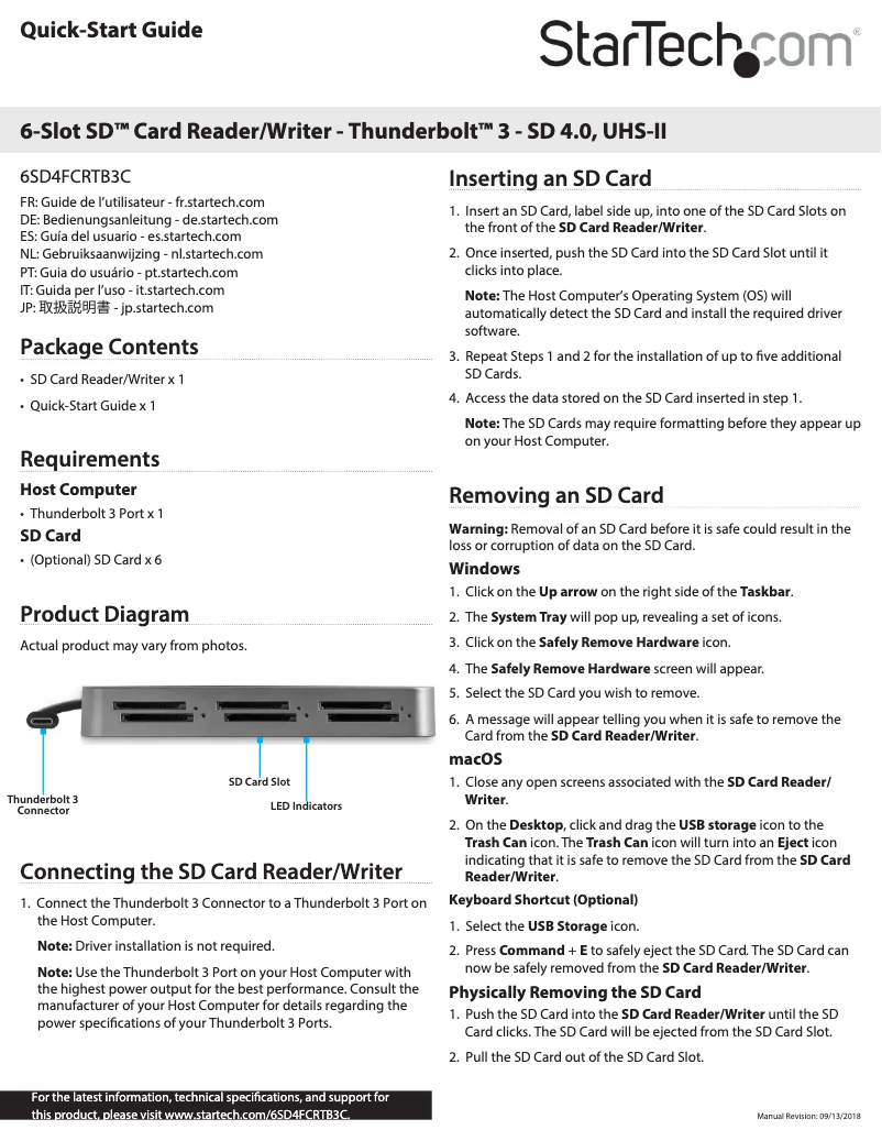 Imagen de la primera página del manual del dispositivo 6SD4FCRTB3C