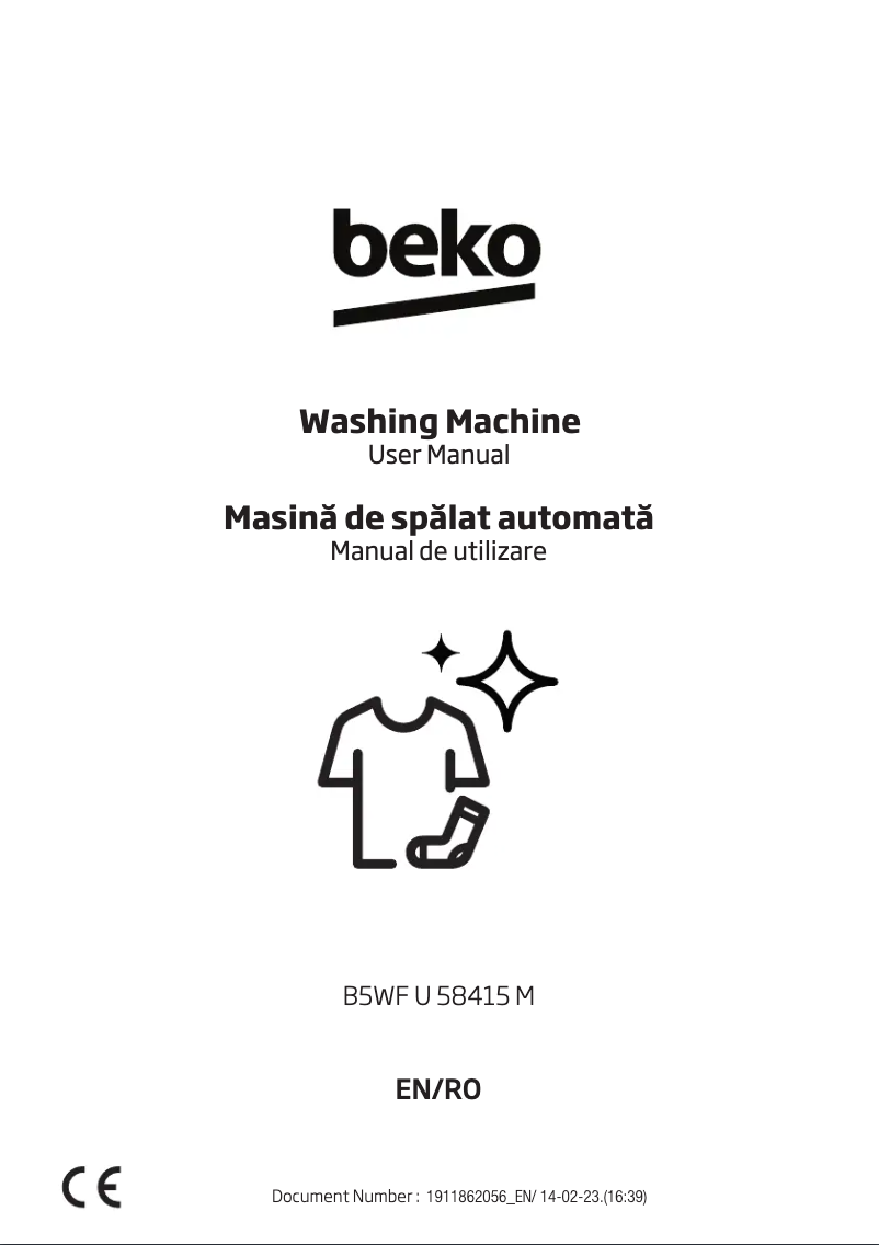 Imagen de la primera página del manual del dispositivo B5WF U 58415 M