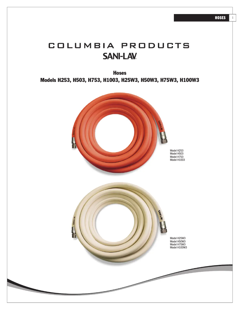 Página 1 del manual Manual de usuario Sani-Lav H100W3