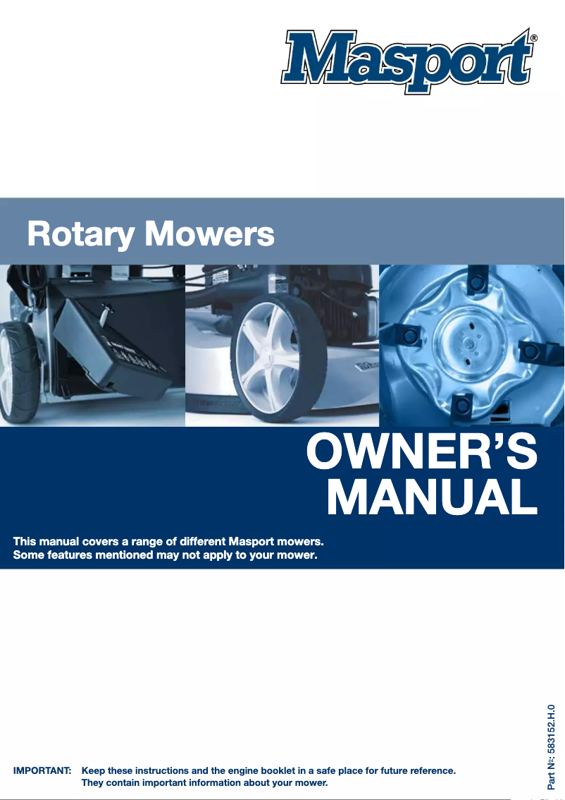 Página nº 1 - Manual de usuario Masport Pro Power AL S21 850 IC SPV 3'n1