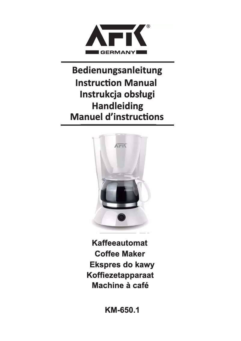 Página 1 del manual Manual de usuario AFK KM-650.1