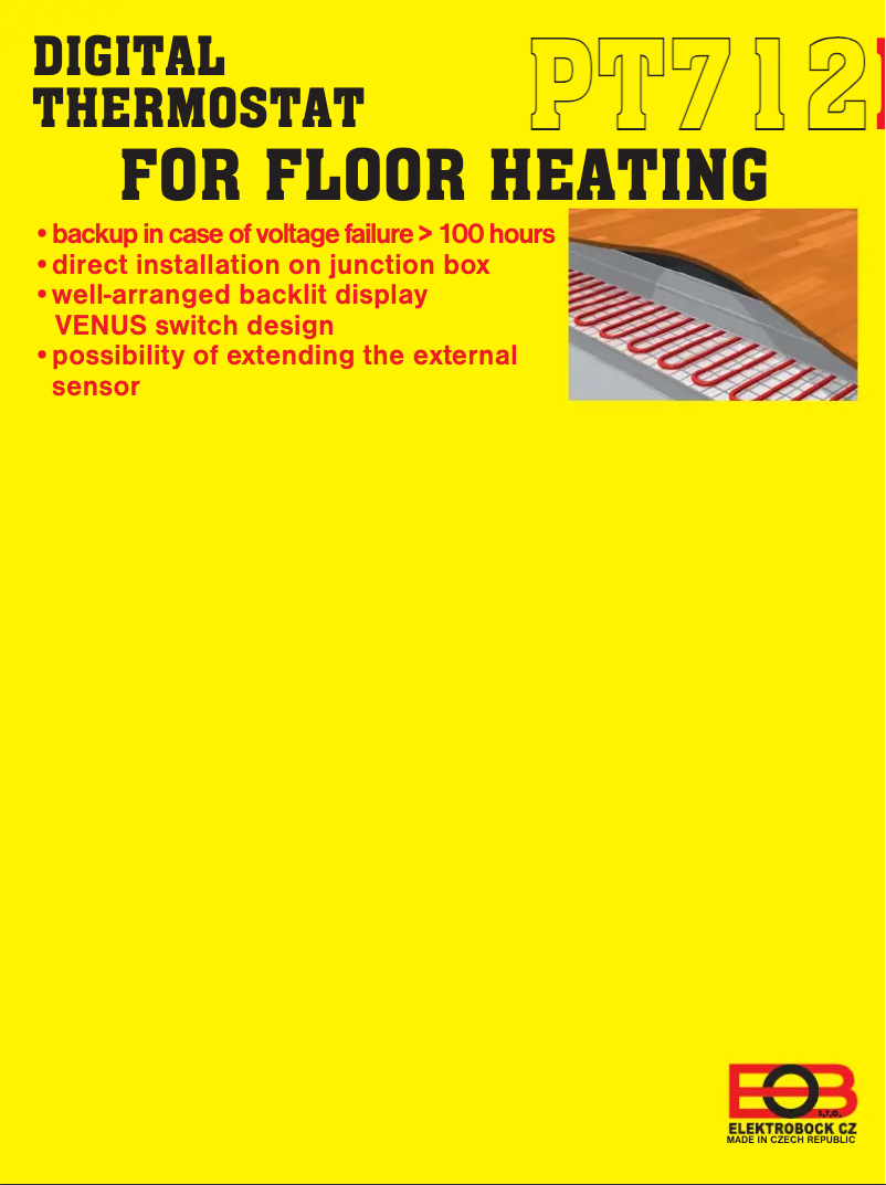 Página 1 del manual Manual de usuario Elektrobock PT712