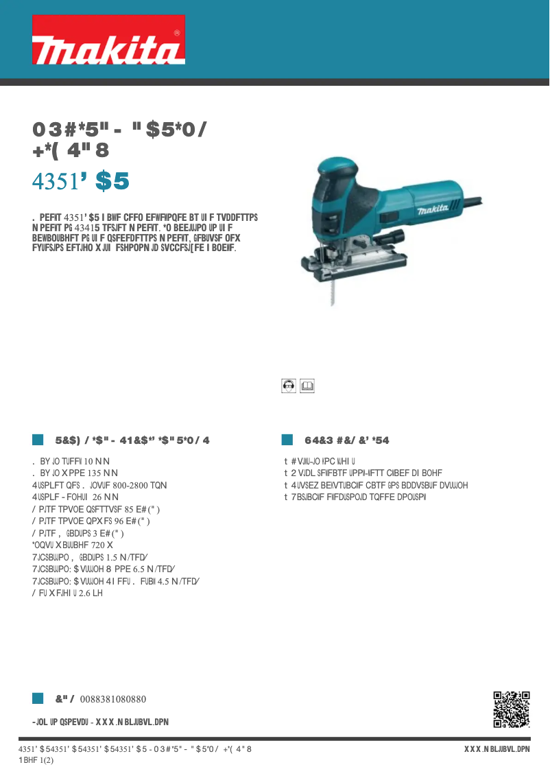 Imagen de la primera página del manual del dispositivo 4351FCT