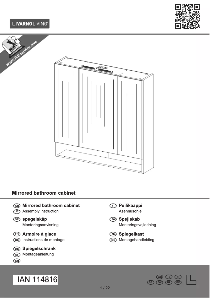 Imagen de la primera página del manual del dispositivo IAN 114816