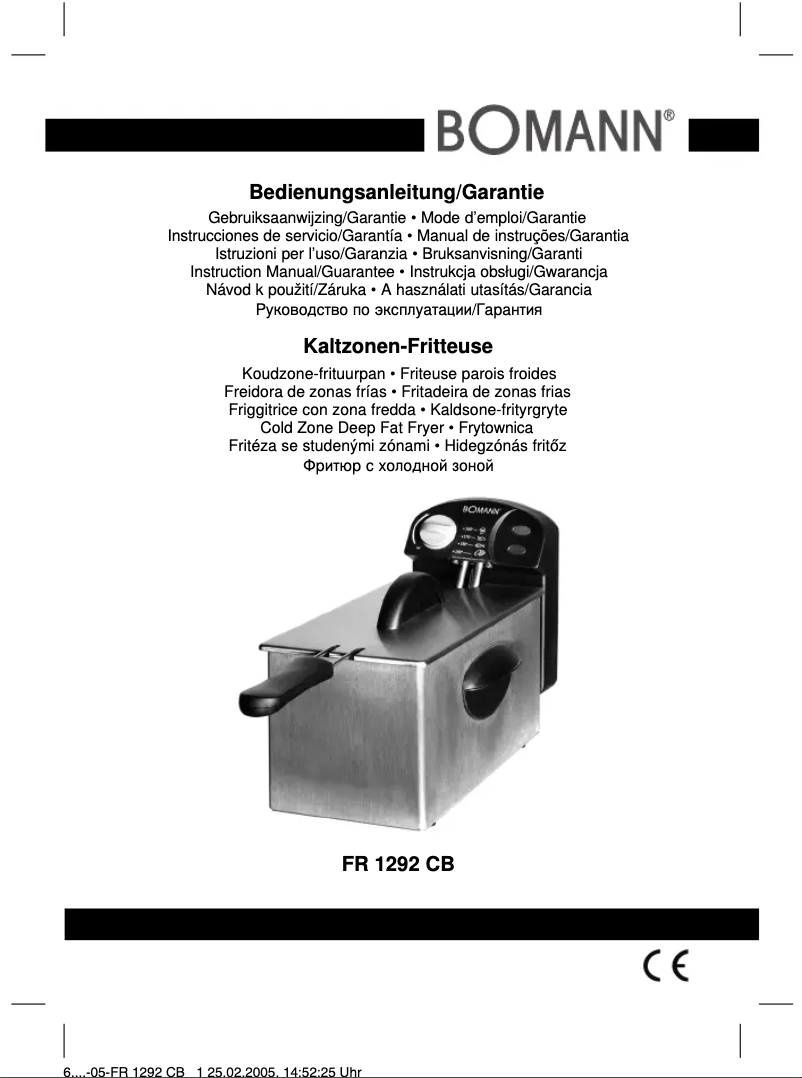 Página 1 del manual Manual de usuario Bomann FR 1292 CB