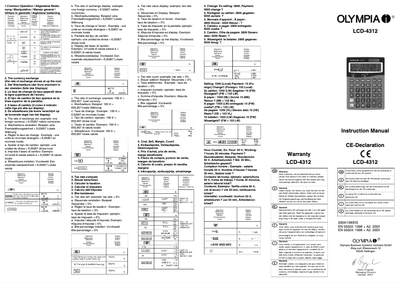 Imagen de la primera página del manual del dispositivo LCD 4312