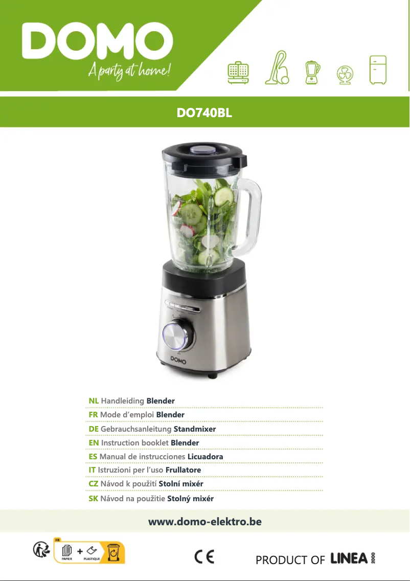 Imagen de la primera página del manual del dispositivo DO740BL