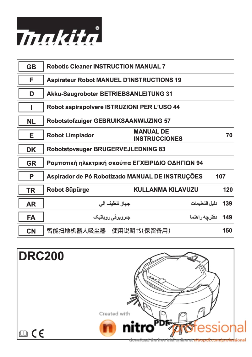Página 1 del manual Manual de usuario Makita DRC200
