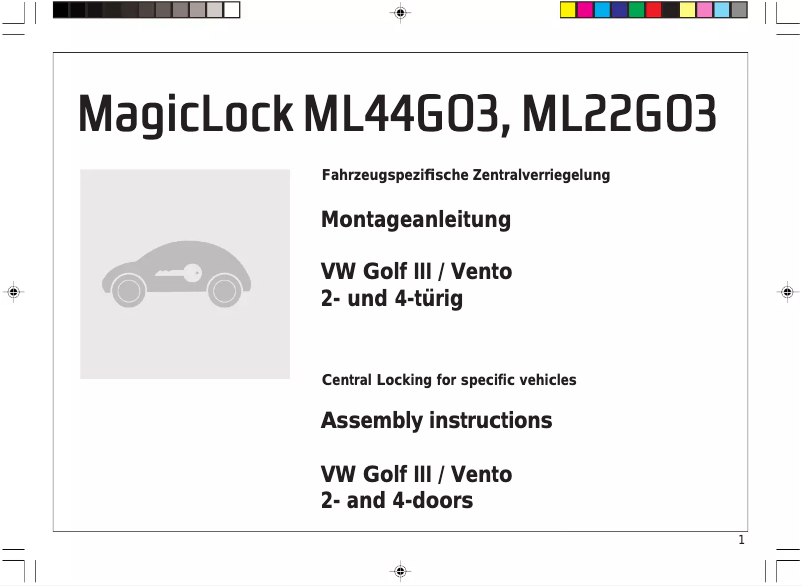 Página 1 del manual Manual de usuario Waeco MagicLock ML22GO3
