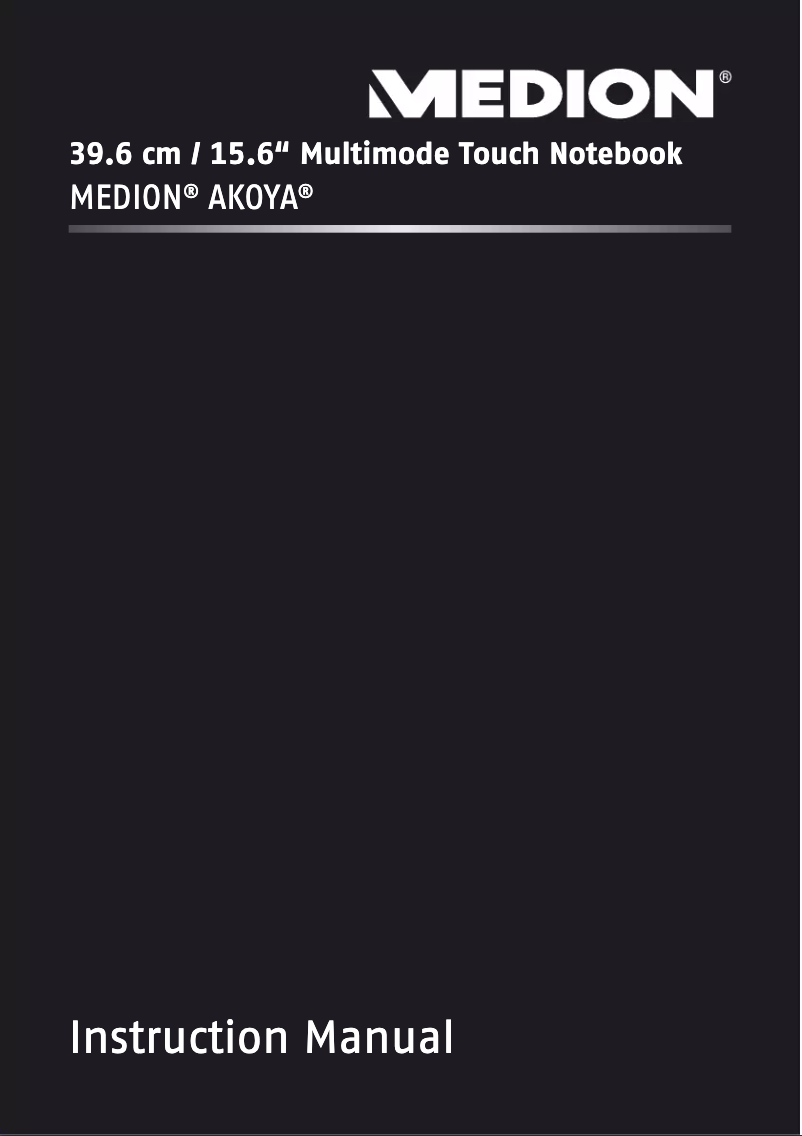 Página 1 del manual Manual de usuario Medion Akoya S6413T MD 98842