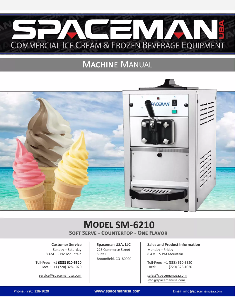 Página 1 del manual Manual de usuario Spaceman 6210