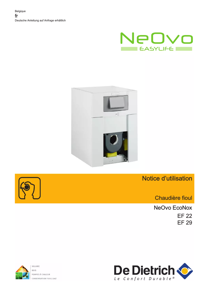 Imagen de la primera página del manual del dispositivo NeOvo EcoNox EF 22