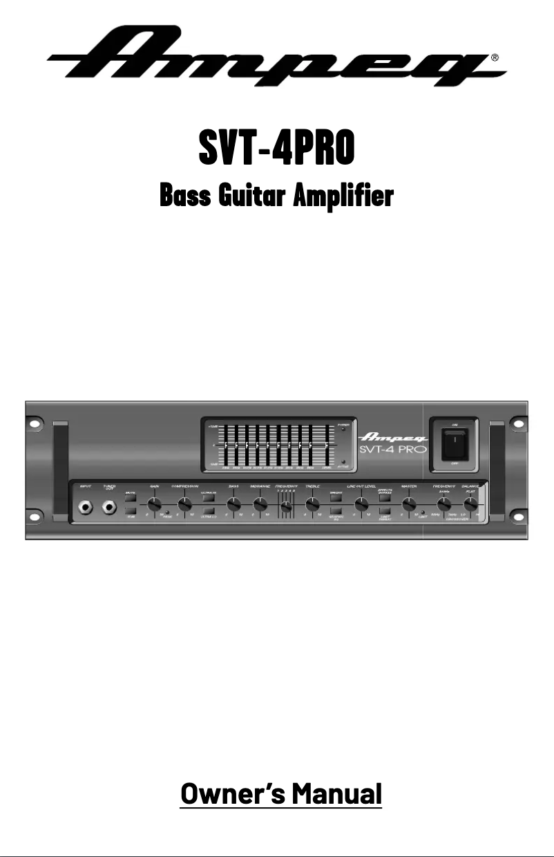 Imagen de la primera página del manual del dispositivo SVT-4 Pro