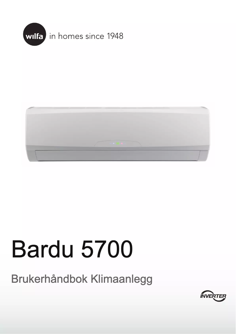 Imagen de la primera página del manual del dispositivo Bardu 5700