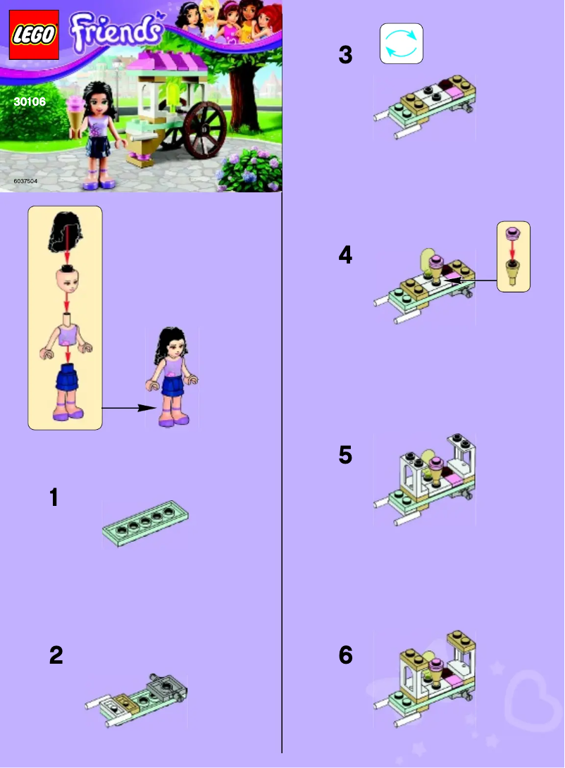 Página 1 del manual Manual de usuario Lego Friends 30106