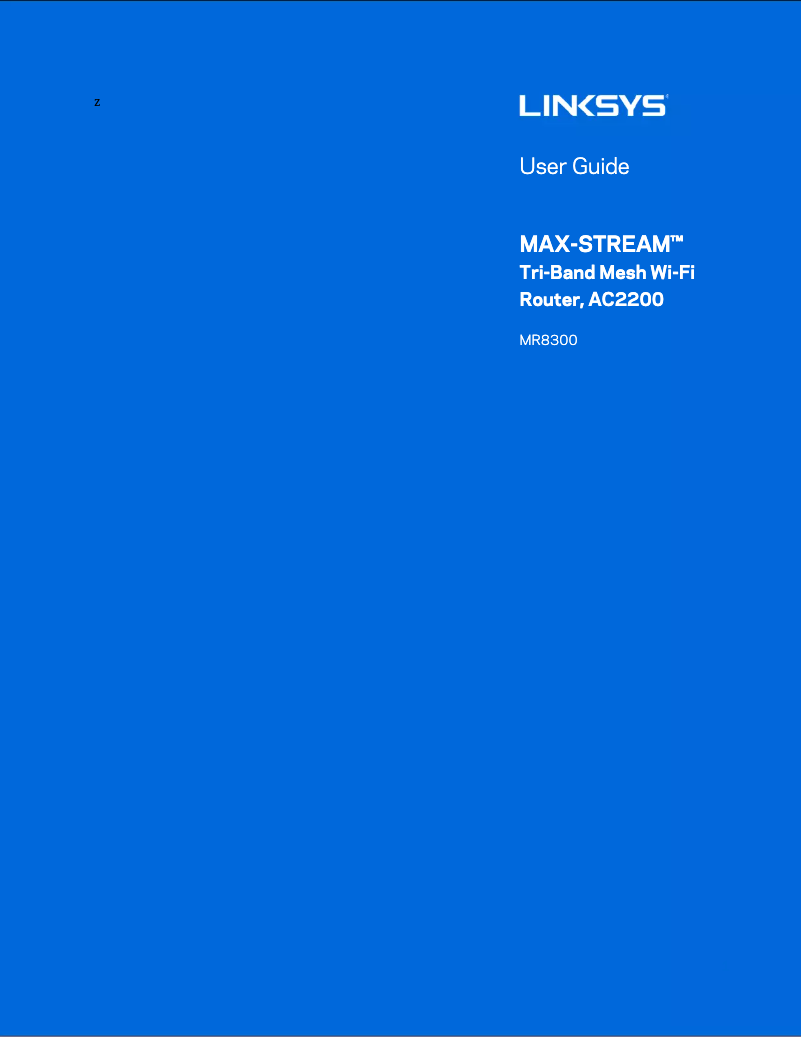 Página 1 del manual Manual de usuario Linksys Max-Stream MR8300