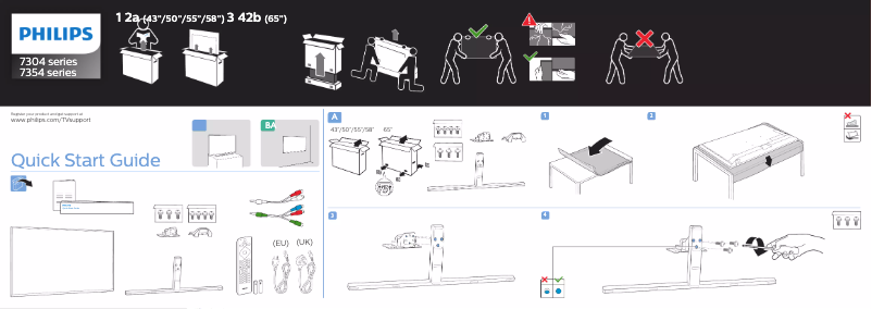 Imagen de la primera página del manual del dispositivo 50PUS7304