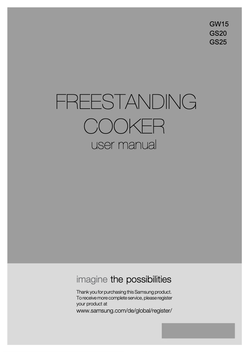 Página 1 del manual Manual de usuario Samsung GS25