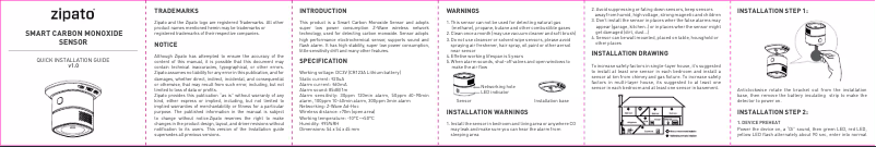 Imagen de la primera página del manual del dispositivo ZigBee HM-HS1CA-M