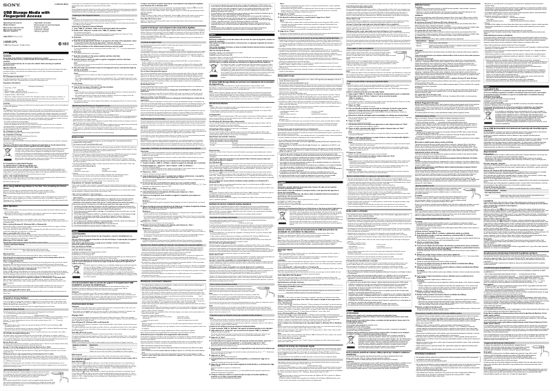 Página nº 1 - Manual de usuario Sony USM512FL