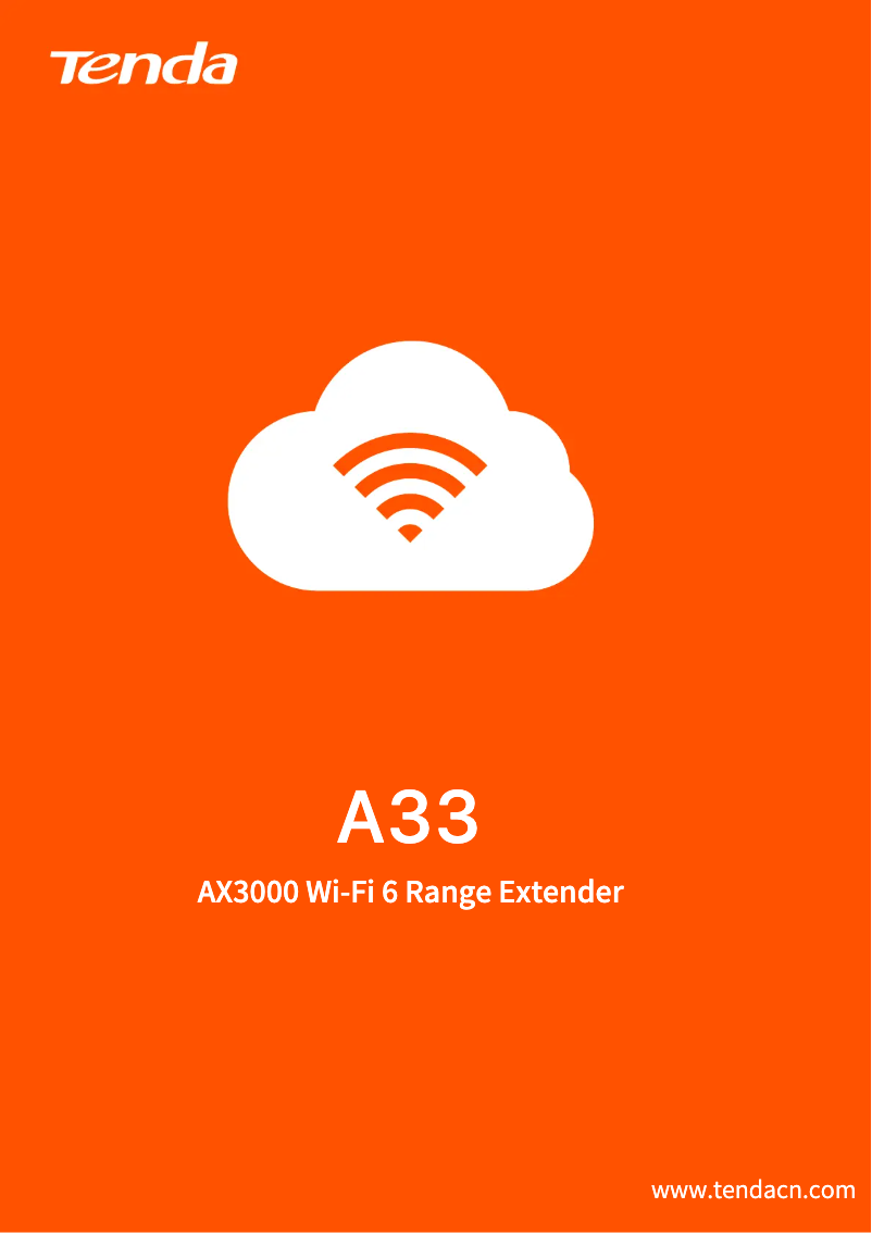 Imagen de la primera página del manual del dispositivo A33