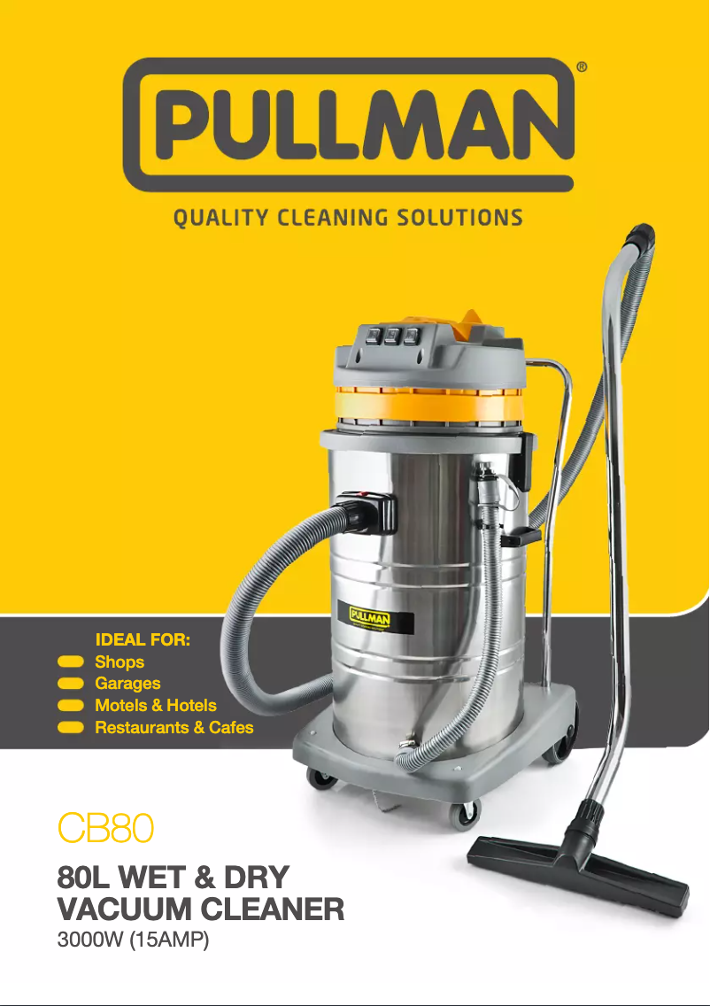 Imagen de la primera página del manual del dispositivo Wet & Dry CB80