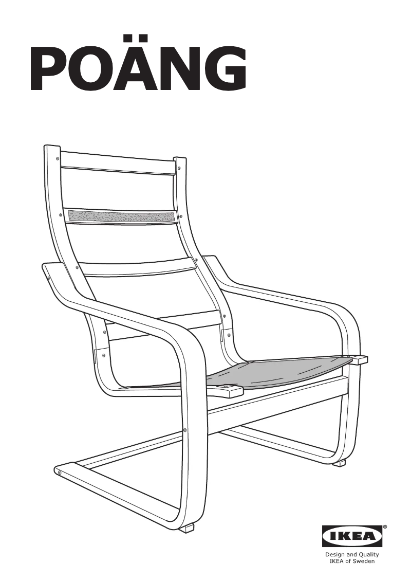 Página 1 del manual Manual de usuario Ikea POÄNG 501.557.49