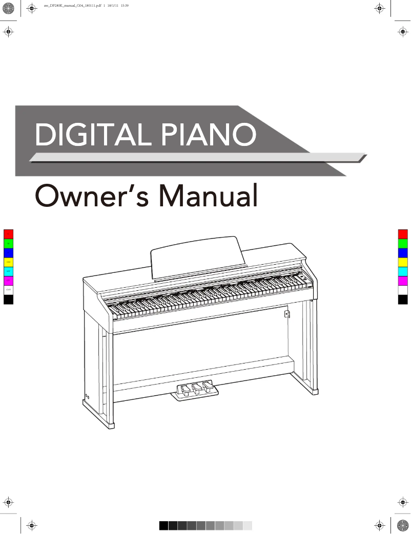 Imagen de la primera página del manual del dispositivo DP280K/RW
