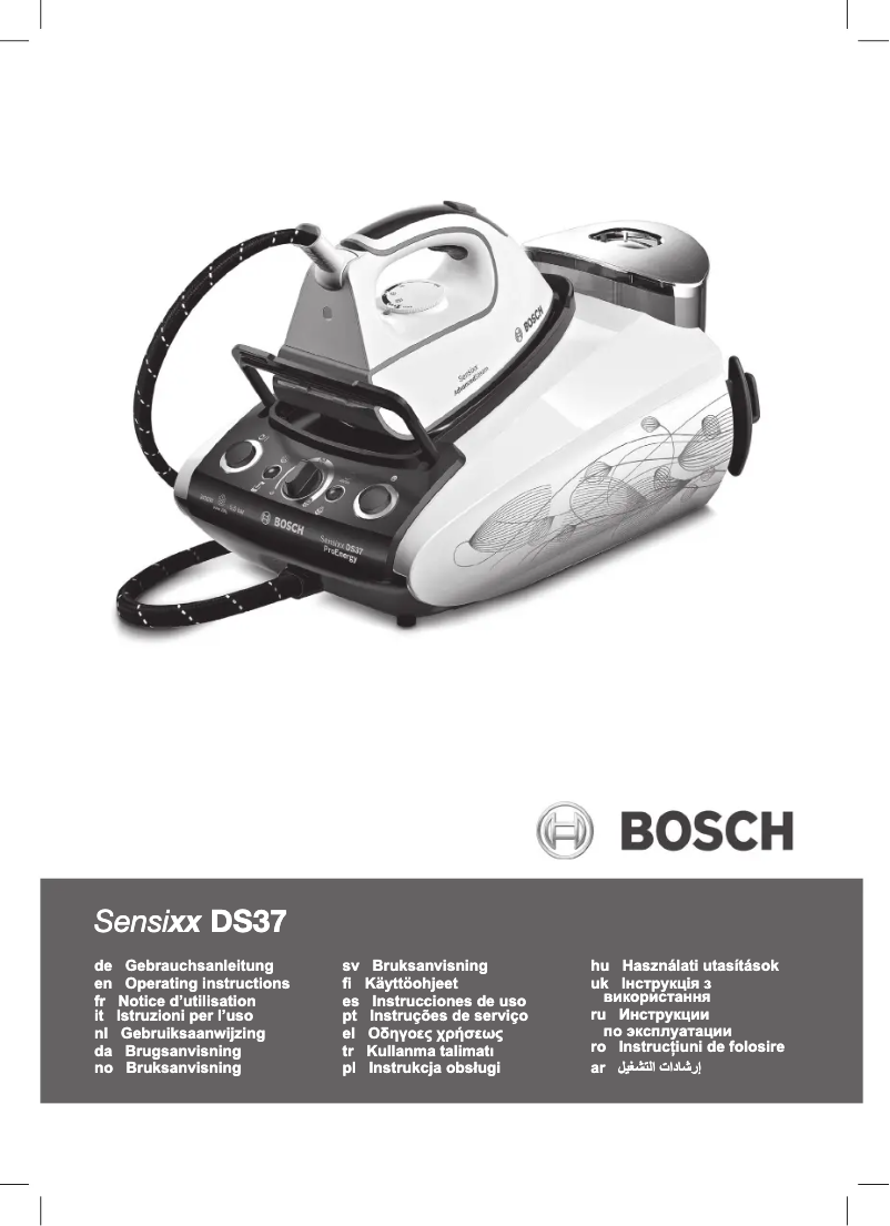 Página 1 del manual Manual de usuario Bosch Sensixx DS37 TDS372810T