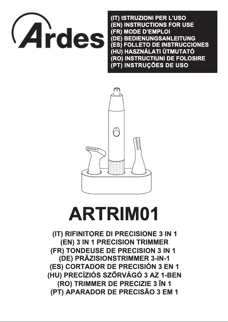 Página nº 1 - Manual de usuario Ardes Trimmy SET ARTRIM01