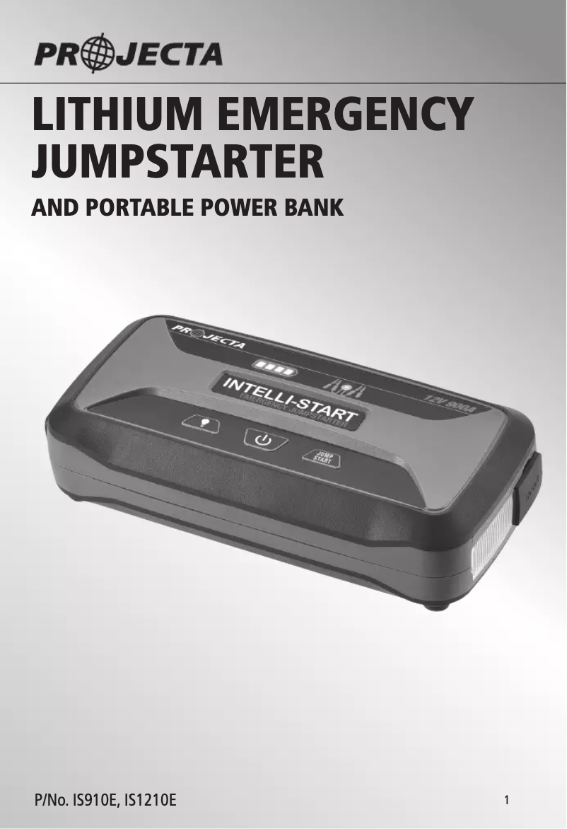 Página 1 del manual Manual de usuario Projecta IS910E
