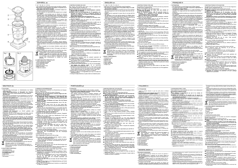 Página 1 del manual Manual de usuario Solac BUON GIORNO