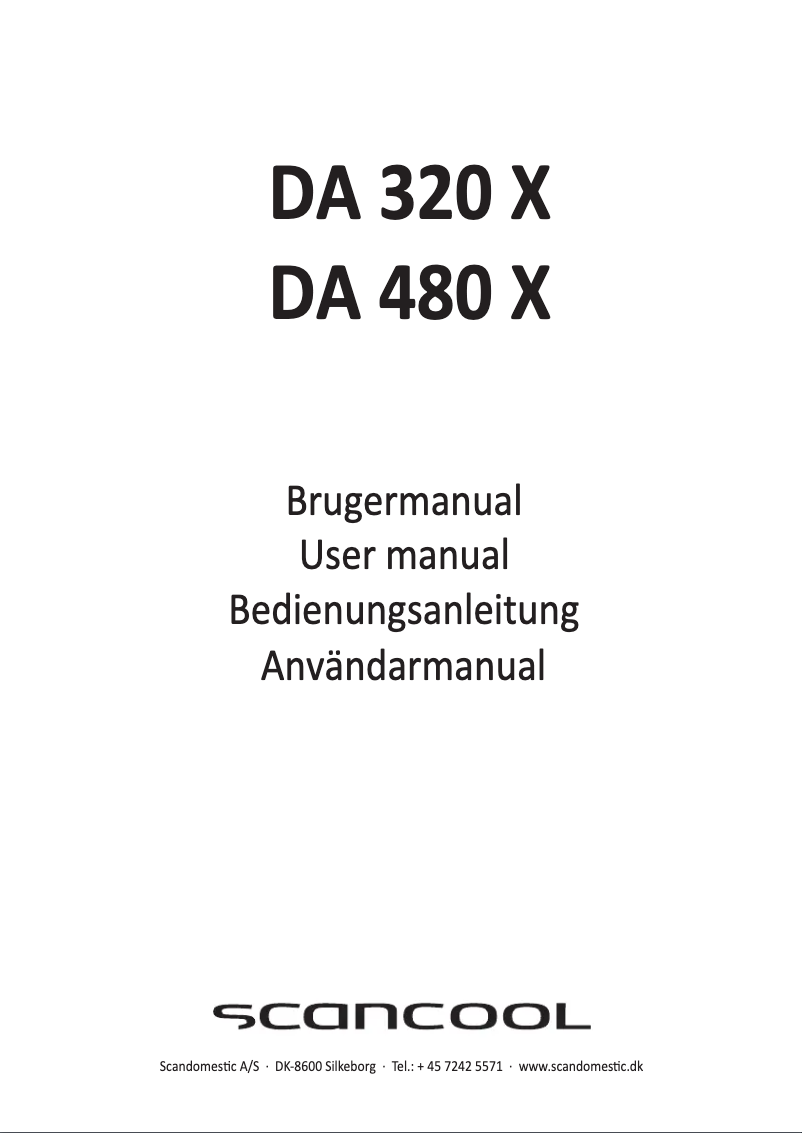 Imagen de la primera página del manual del dispositivo DA 480 X