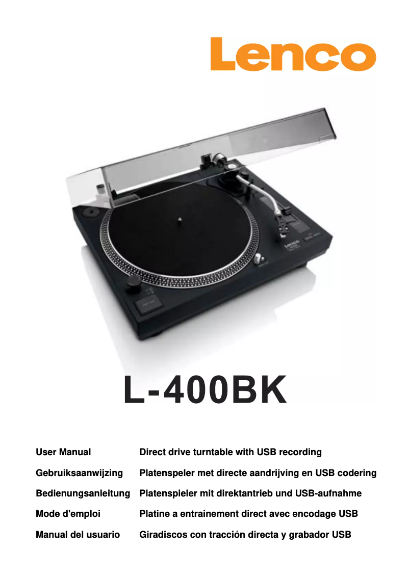 Imagen de la primera página del manual del dispositivo L-400