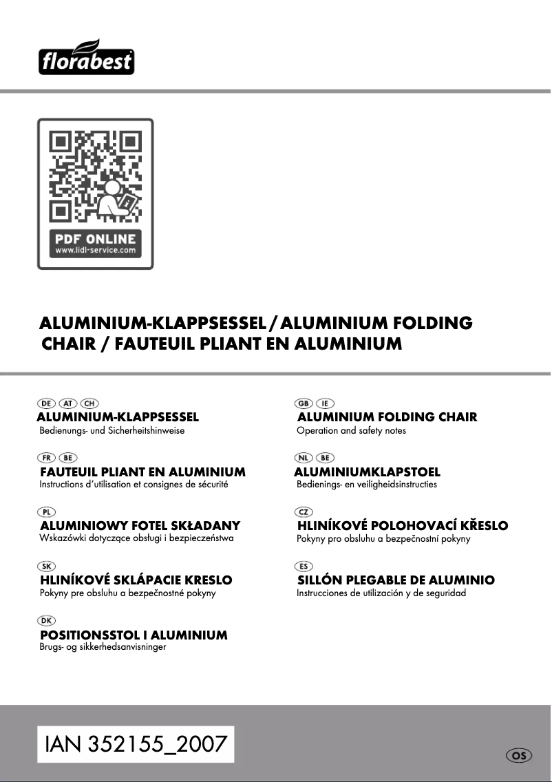 Imagen de la primera página del manual del dispositivo IAN 352155