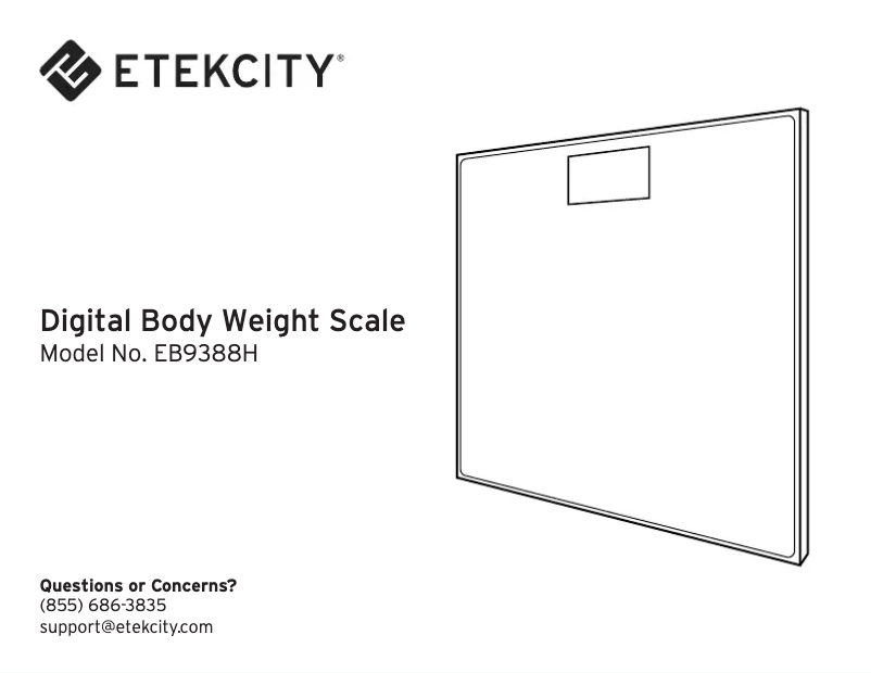 Página 1 del manual Manual de usuario Etekcity EB9388H