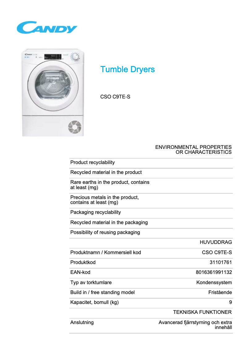 Imagen de la primera página del manual del dispositivo CSO C9TE-S