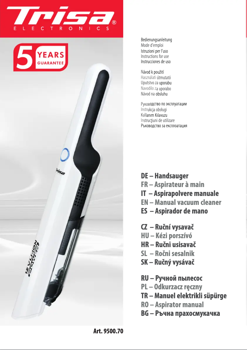 Página nº 1 - Manual de usuario Trisa Quick Clean Comfort T0070