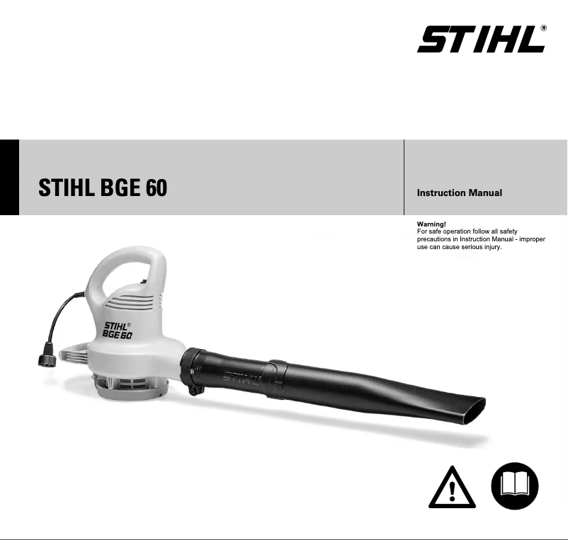 Página 1 del manual Manual de usuario Stihl BGE 60
