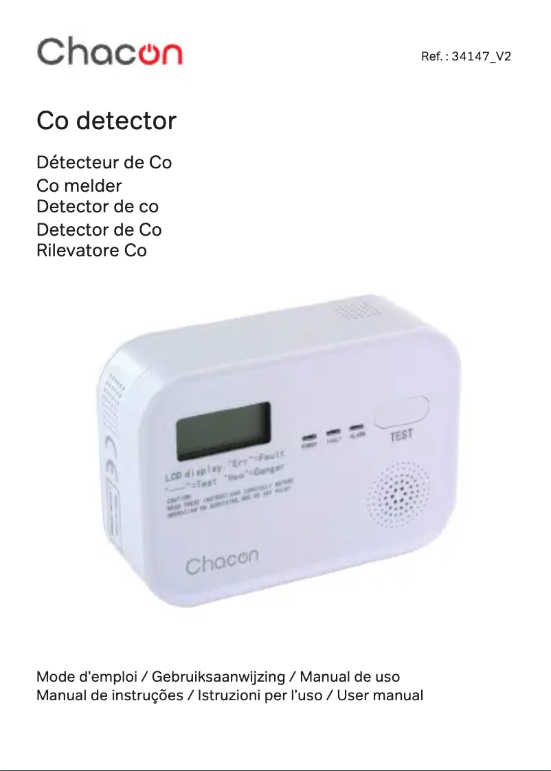 Imagen de la primera página del manual del dispositivo 34147