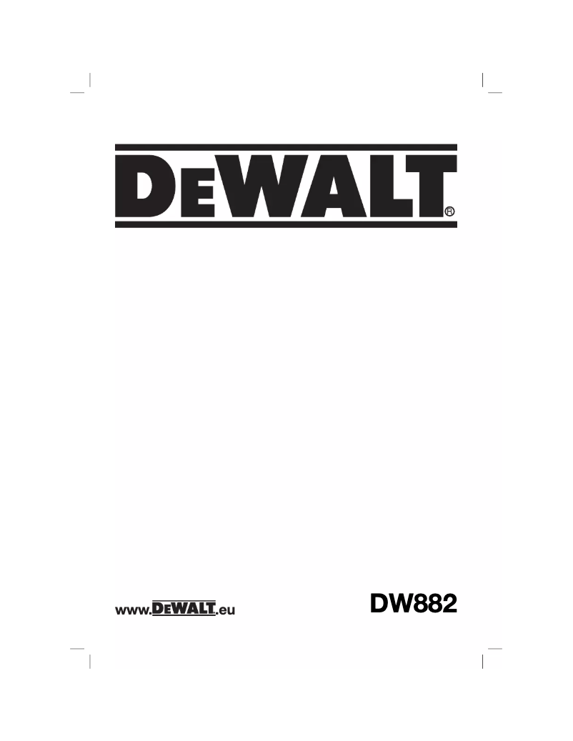 Imagen de la primera página del manual del dispositivo DW882