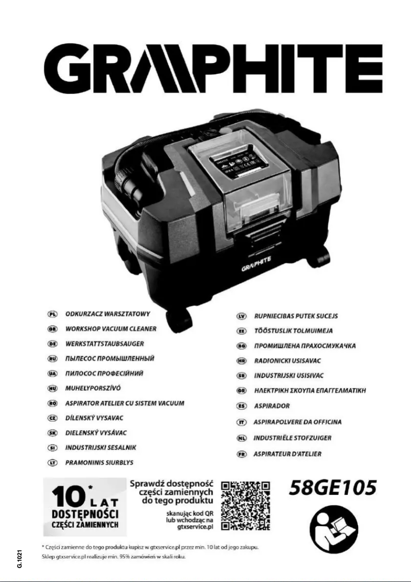 Imagen de la primera página del manual del dispositivo Energy+ 58GE105