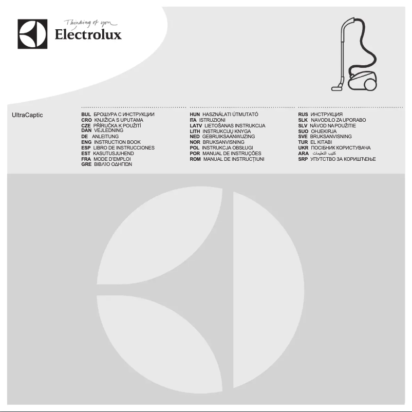 Página 1 del manual Manual de usuario Electrolux UltraCaptic ZUCDELUXE
