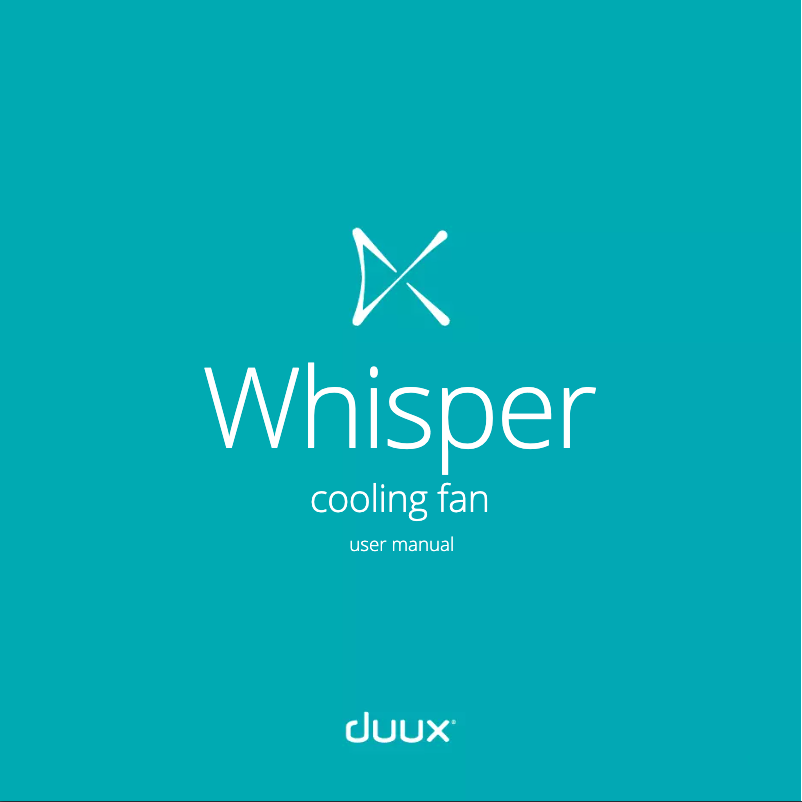 Página 1 del manual Manual de usuario Duux Whisper