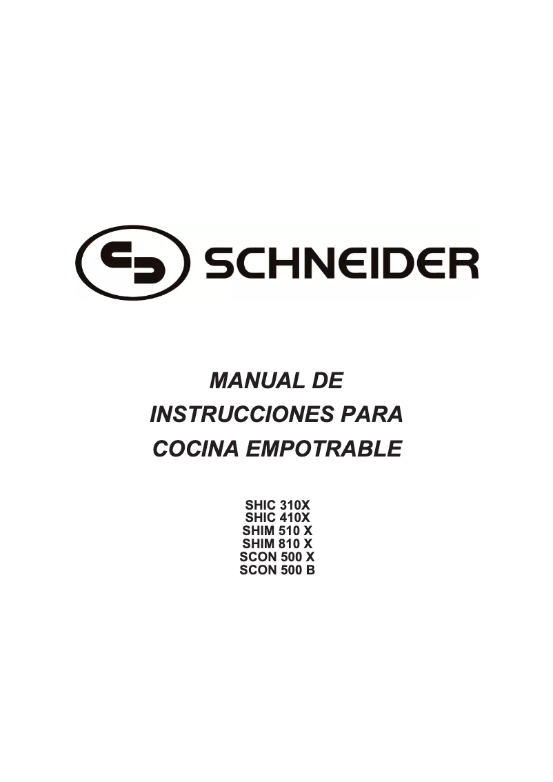 Imagen de la primera página del manual del dispositivo SHIC 310X