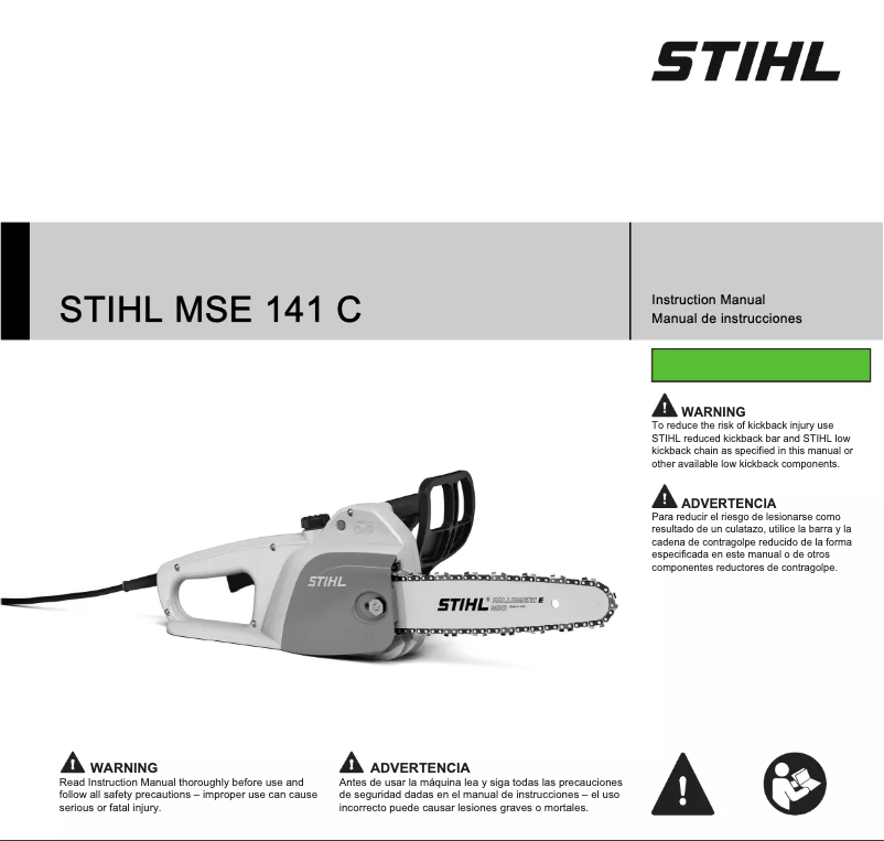 Página 1 del manual Manual de usuario Stihl MSE 141 C-Q