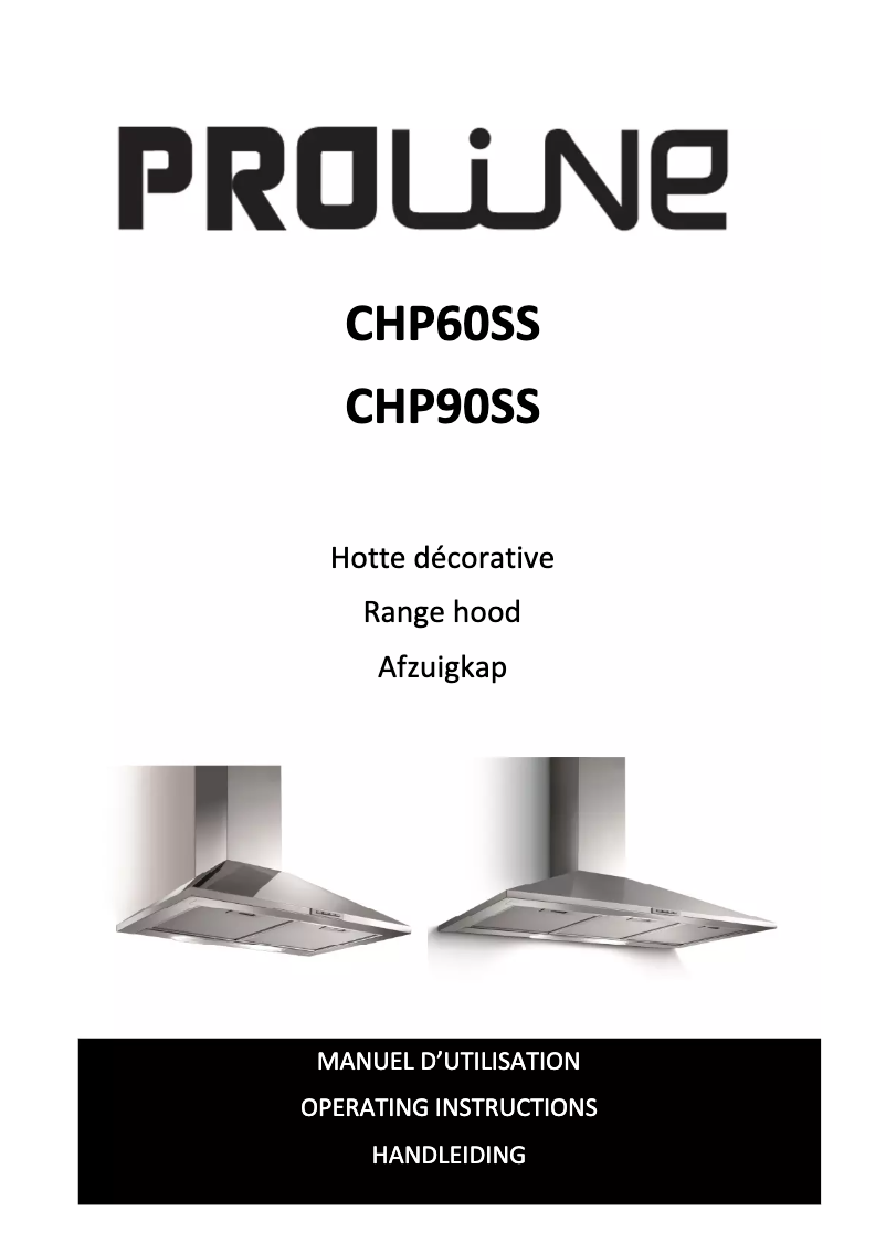 Imagen de la primera página del manual del dispositivo CHP90SS