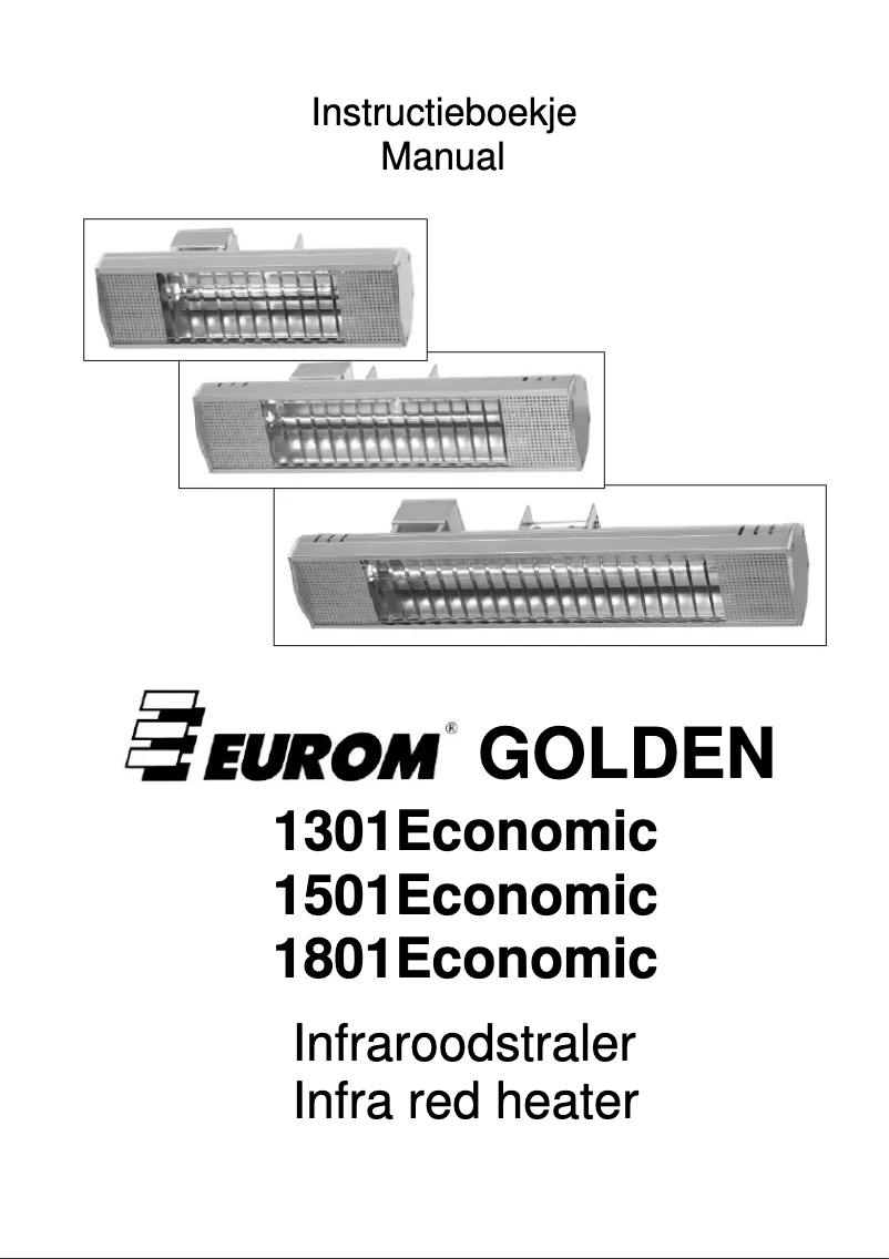 Página nº 1 - Manual de usuario Eurom Golden 1301