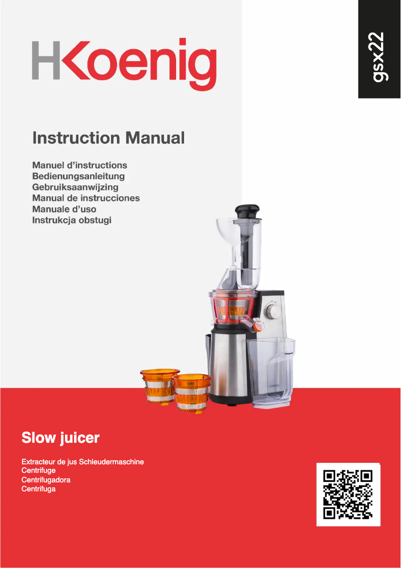 Imagen de la primera página del manual del dispositivo GSX22